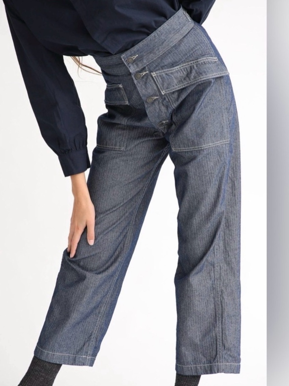 As Ever NYC Herringbone Denim Jeans - Blue (31)